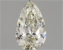 Natural Diamond 0.90 Carats, Pear with  Cut, K Color, SI1 Clarity and Certified by GIA