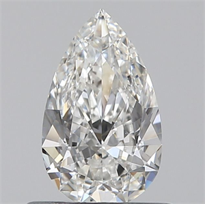 Picture of Natural Diamond 0.51 Carats, Pear with  Cut, G Color, VVS2 Clarity and Certified by GIA