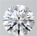 Del inventario de diamantes de laboratorio, 4.04 quilates, Redondo , Color D, claridad VVS2 y certificado IGI