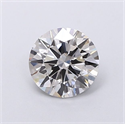 Lab Grown Diamond 1.10 Carats, Round with Excellent Cut, H Color, VVS2 Clarity and Certified by IGI