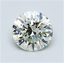 Natural Diamond 1.05 Carats, Round with Excellent Cut, N Color, VS2 Clarity and Certified by GIA
