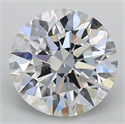 Lab Grown Diamond 1.09 Carats, Round with Ideal Cut, D Color, VS1 Clarity and Certified by IGI