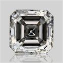 Natural Diamond 0.52 Carats, Asscher with  Cut, F Color, VVS1 Clarity and Certified by GIA