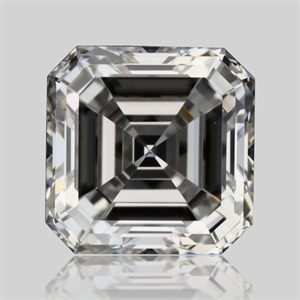 Picture of Natural Diamond 0.52 Carats, Asscher with  Cut, F Color, VVS1 Clarity and Certified by GIA