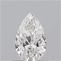 Natural Diamond 0.55 Carats, Pear with  Cut, E Color, VS2 Clarity and Certified by GIA