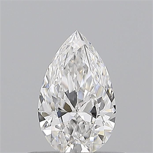 Picture of Natural Diamond 0.55 Carats, Pear with  Cut, E Color, VS2 Clarity and Certified by GIA