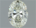Natural Diamond 0.80 Carats, Oval with  Cut, K Color, VS1 Clarity and Certified by IGI