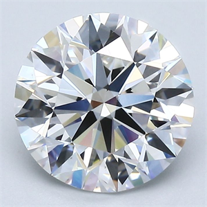 Foto Diamante Natural 2.50 quilates, Redondo , Color E, claridad VS1 y certificado GIA de