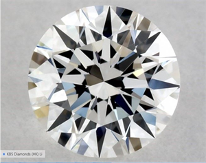 Foto Diamante Natural 0.56 quilates, Redondo , Color H, claridad VVS2 y certificado GIA de