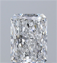 Natural Diamond 0.51 Carats, Radiant with  Cut, E Color, VVS1 Clarity and Certified by GIA