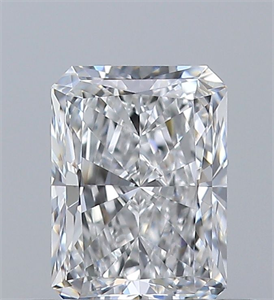 Picture of Natural Diamond 0.51 Carats, Radiant with  Cut, E Color, VVS1 Clarity and Certified by GIA
