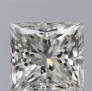 Picture of Natural Diamond 0.80 Carats, Princess with  Cut, G Color, VVS2 Clarity and Certified by GIA