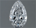 Natural Diamond 0.50 Carats, Pear with  Cut, D Color, VVS2 Clarity and Certified by GIA