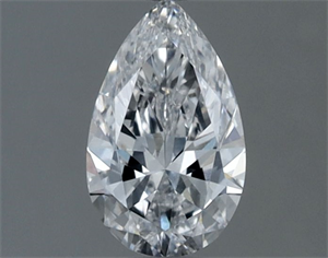 Picture of Natural Diamond 0.50 Carats, Pear with  Cut, D Color, VVS2 Clarity and Certified by GIA