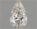 Natural Diamond 0.55 Carats, Pear with  Cut, J Color, IF Clarity and Certified by GIA