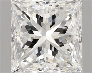 Picture of Natural Diamond 1.00 Carats, Princess with  Cut, F Color, VS2 Clarity and Certified by GIA