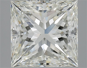 Picture of Natural Diamond 5.06 Carats, Princess with  Cut, J Color, VVS2 Clarity and Certified by IGI
