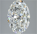 Natural Diamond 3.51 Carats, Oval with  Cut, H Color, SI1 Clarity and Certified by GIA