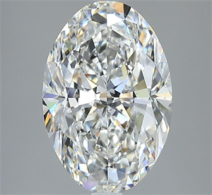 Picture of Natural Diamond 3.51 Carats, Oval with  Cut, H Color, SI1 Clarity and Certified by GIA
