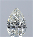 Natural Diamond 0.53 Carats, Pear with  Cut, J Color, VVS1 Clarity and Certified by GIA
