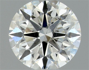 Picture of Natural Diamond 0.43 Carats, Round with Excellent Cut, H Color, SI1 Clarity and Certified by GIA
