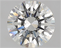 Natural Diamond 2.01 Carats, Round with Excellent Cut, H Color, VVS2 Clarity and Certified by GIA