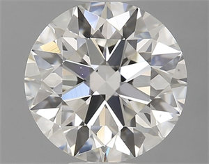 Picture of Natural Diamond 1.01 Carats, Round with Excellent Cut, I Color, VS2 Clarity and Certified by GIA