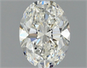 Natural Diamond 0.60 Carats, Oval with  Cut, H Color, VS2 Clarity and Certified by GIA
