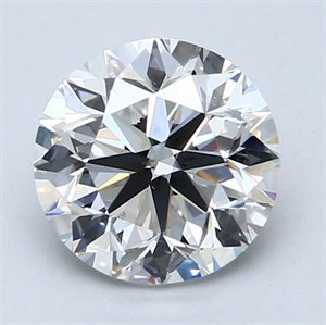Picture of Natural Diamond 2.52 Carats, Round with Very Good Cut, E Color, VS2 Clarity and Certified by GIA