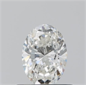 Natural Diamond 0.50 Carats, Oval with  Cut, G Color, IF Clarity and Certified by GIA