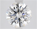 Lab Grown Diamond 1.57 Carats, Round with Ideal Cut, F Color, VVS2 Clarity and Certified by IGI