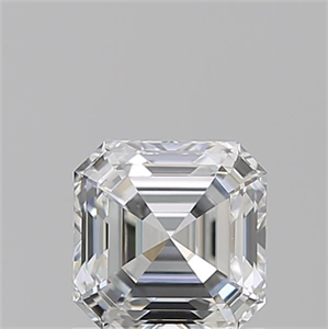 Foto Diamante Natural 1.01 quilates, Asscher , Color F, claridad VS1 y certificado GIA de
