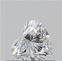 Natural Diamond 0.40 Carats, Heart with  Cut, D Color, VVS2 Clarity and Certified by GIA