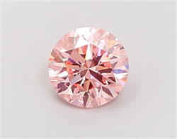 Picture of Lab Grown Diamond 1.50 Carats, Round with Very Good Cut, Fancy Intense Pink Color, VS2 Clarity and Certified by IGI
