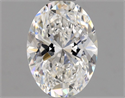 Natural Diamond 0.71 Carats, Oval with  Cut, F Color, VS1 Clarity and Certified by GIA