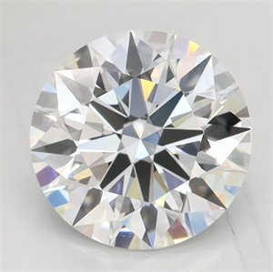 Picture of Lab Grown Diamond 2.10 Carats, Round with Excellent Cut, D Color, VVS1 Clarity and Certified by GIA