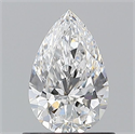 Diamante Natural 0.72 quilates, De pera , Color E, claridad VVS2 y certificado GIA