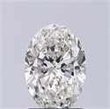 Natural Diamond 1.20 Carats, Oval with  Cut, I Color, SI2 Clarity and Certified by GIA