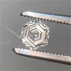 Picture of Natural Diamond 0.50 Carats, HEXAGONAL with  Cut, D Color, VVS2 Clarity and Certified by GIA
