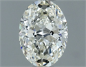 Diamante Natural 0.51 quilates, Ovalado , Color J, claridad VVS2 y certificado GIA