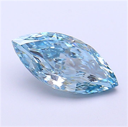 Picture of Lab Grown Diamond 1.55 Carats, Marquise with  Cut, Fancy Vivid Blue Color, VS1 Clarity and Certified by IGI