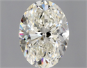 Natural Diamond 1.01 Carats, Oval with  Cut, J Color, VS1 Clarity and Certified by GIA