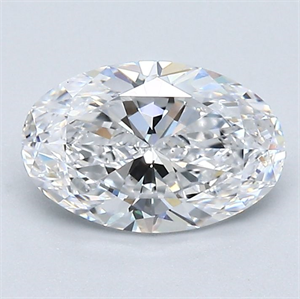 Picture of Natural Diamond 1.20 Carats, Oval with  Cut, D Color, VS1 Clarity and Certified by GIA