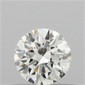 Natural Diamond 0.41 Carats, Round with Excellent Cut, I Color, IF Clarity and Certified by IGI