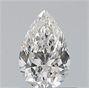 Natural Diamond 0.53 Carats, Pear with  Cut, G Color, VS2 Clarity and Certified by GIA