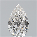 Natural Diamond 0.53 Carats, Pear with  Cut, G Color, VS2 Clarity and Certified by GIA