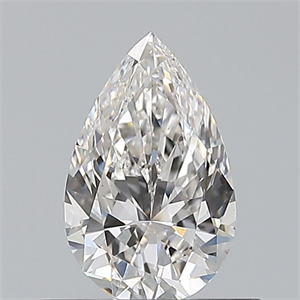 Picture of Natural Diamond 0.53 Carats, Pear with  Cut, G Color, VS2 Clarity and Certified by GIA
