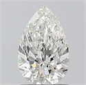 Natural Diamond 1.00 Carats, Pear with  Cut, H Color, SI2 Clarity and Certified by GIA