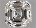 Natural Diamond 0.70 Carats, Asscher with  Cut, I Color, SI1 Clarity and Certified by GIA