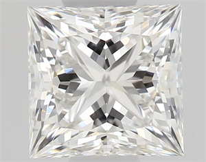 Picture of Natural Diamond 0.52 Carats, Princess with  Cut, F Color, VVS1 Clarity and Certified by GIA